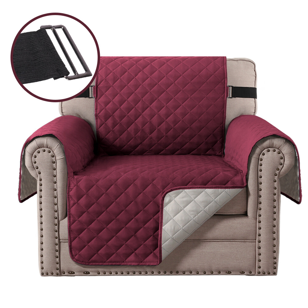 1/2/3 Seater Quilted Couch Sofa Cover Waterproof Pet Dog Mat Protector Slipcover