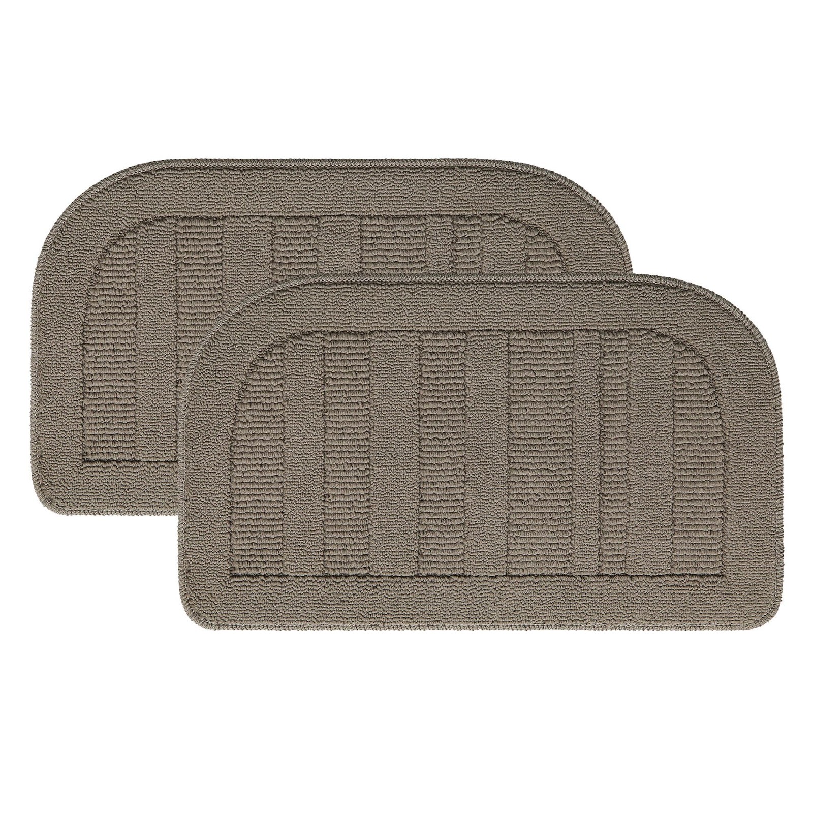 BEQHAUSE 30x18 Inch Kitchen Rug Mat Durable 18"X30" + 18"X30", Taupe