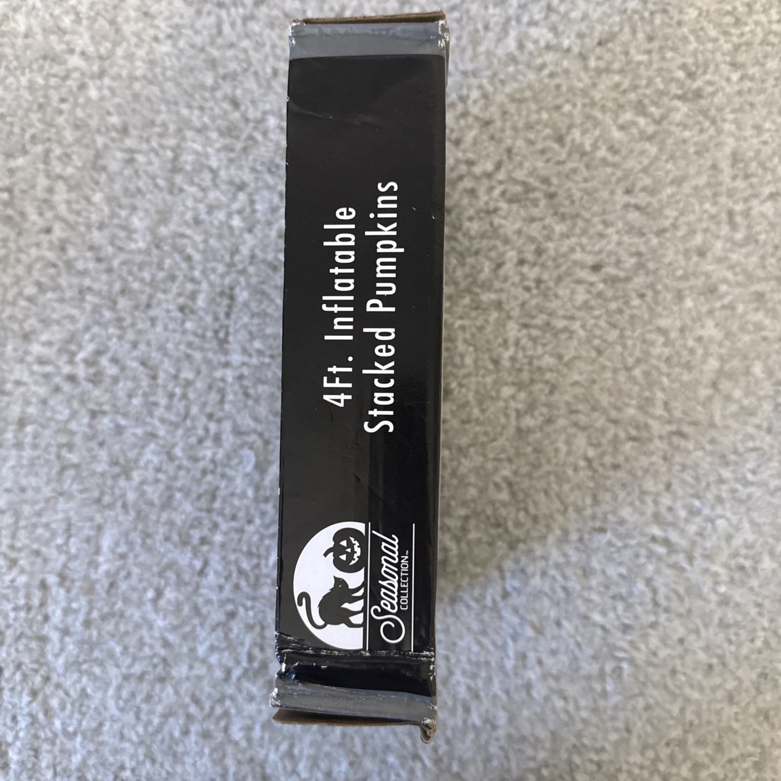 Rare NIB Inflatable STACKED Pattern PUMPKINS Stripe/Polka Dot HALLOWEEN 4' Tall