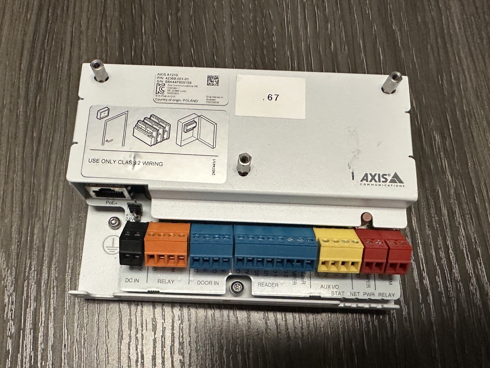 AXIS A1210 Single Door Network Controller Defaulted