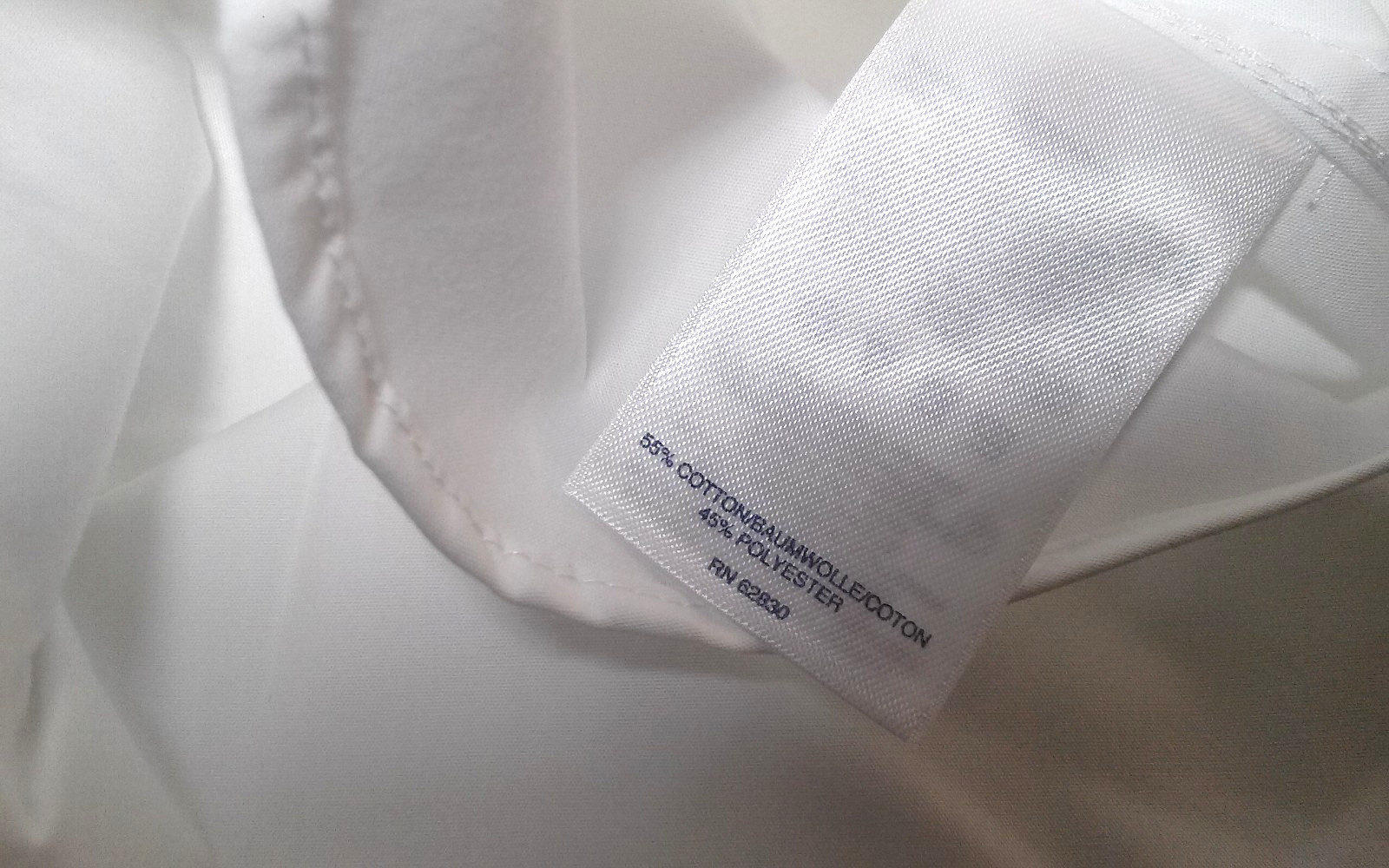 Lands' End Wrinkle Free Broadcloth Women's White Shirt Size 2