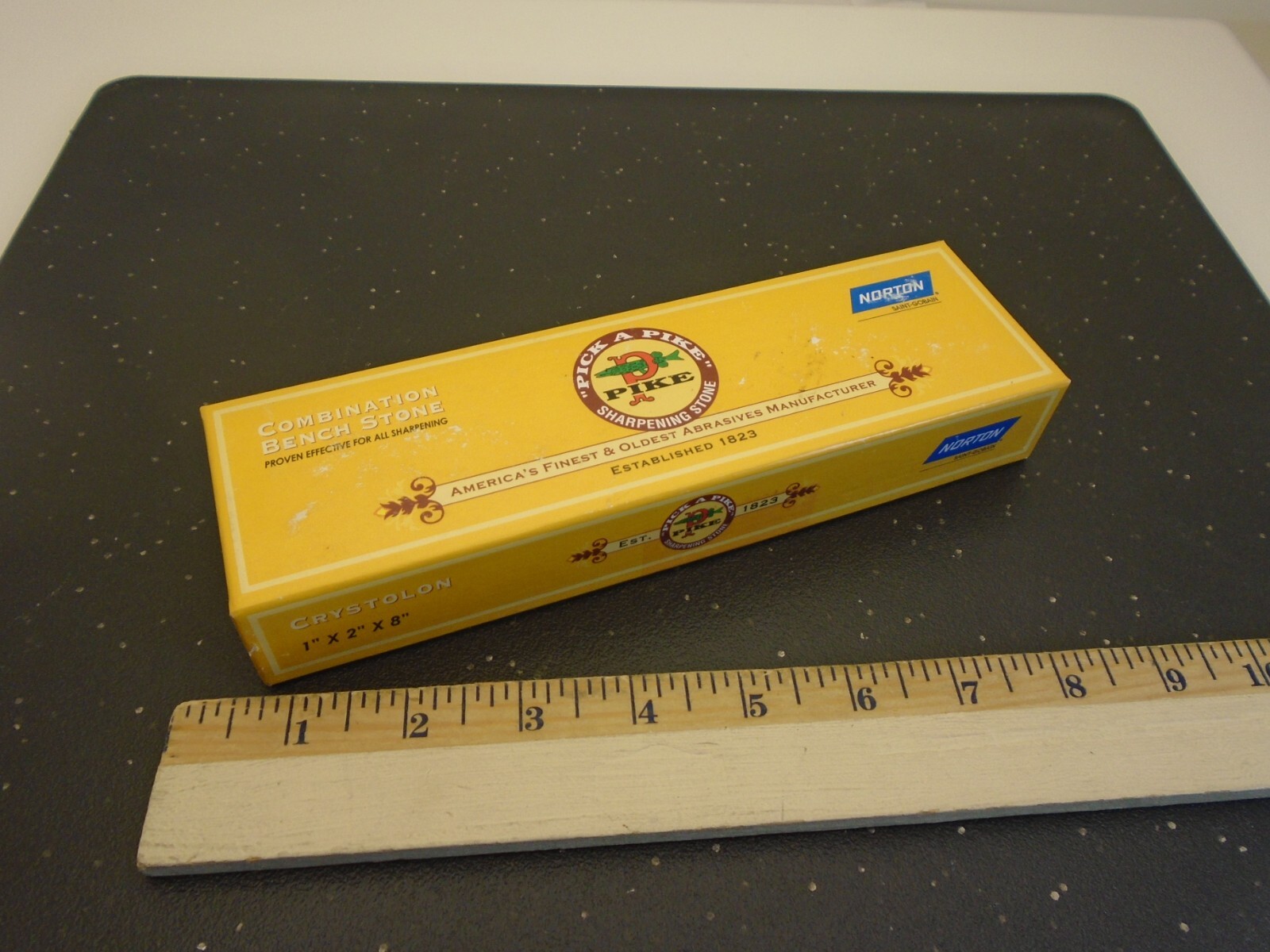 Norton Case (5) Combination Grit Bench Stones 8inch Pre-oiled Knife Tool Sharpen