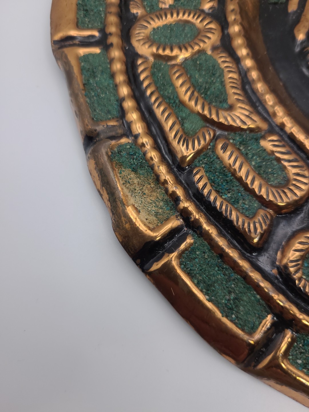 Vintage PERU Hand Wrought Copper Wall Hanging