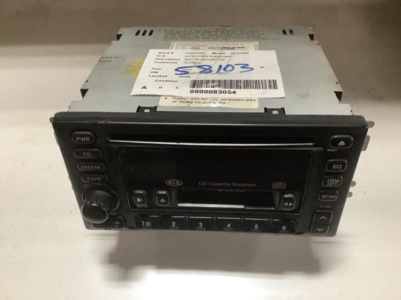 Audio Equipment Radio Am-fm-cassette-cd Fits 02 SEDONA 171939