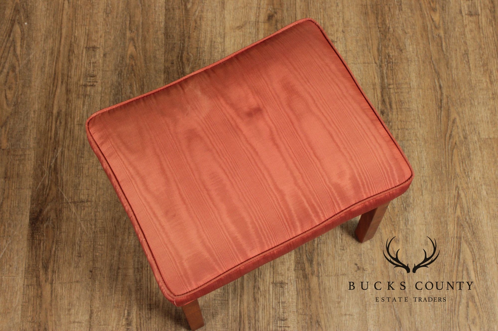 Jens Risom Mid Century Modern Pair Of Walnut Stools