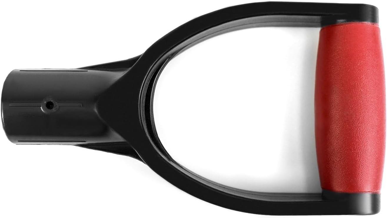 2 Pack 1-1/4” D-Grip Shovel Handles Polypropylene Replacement for Rakes & Spades