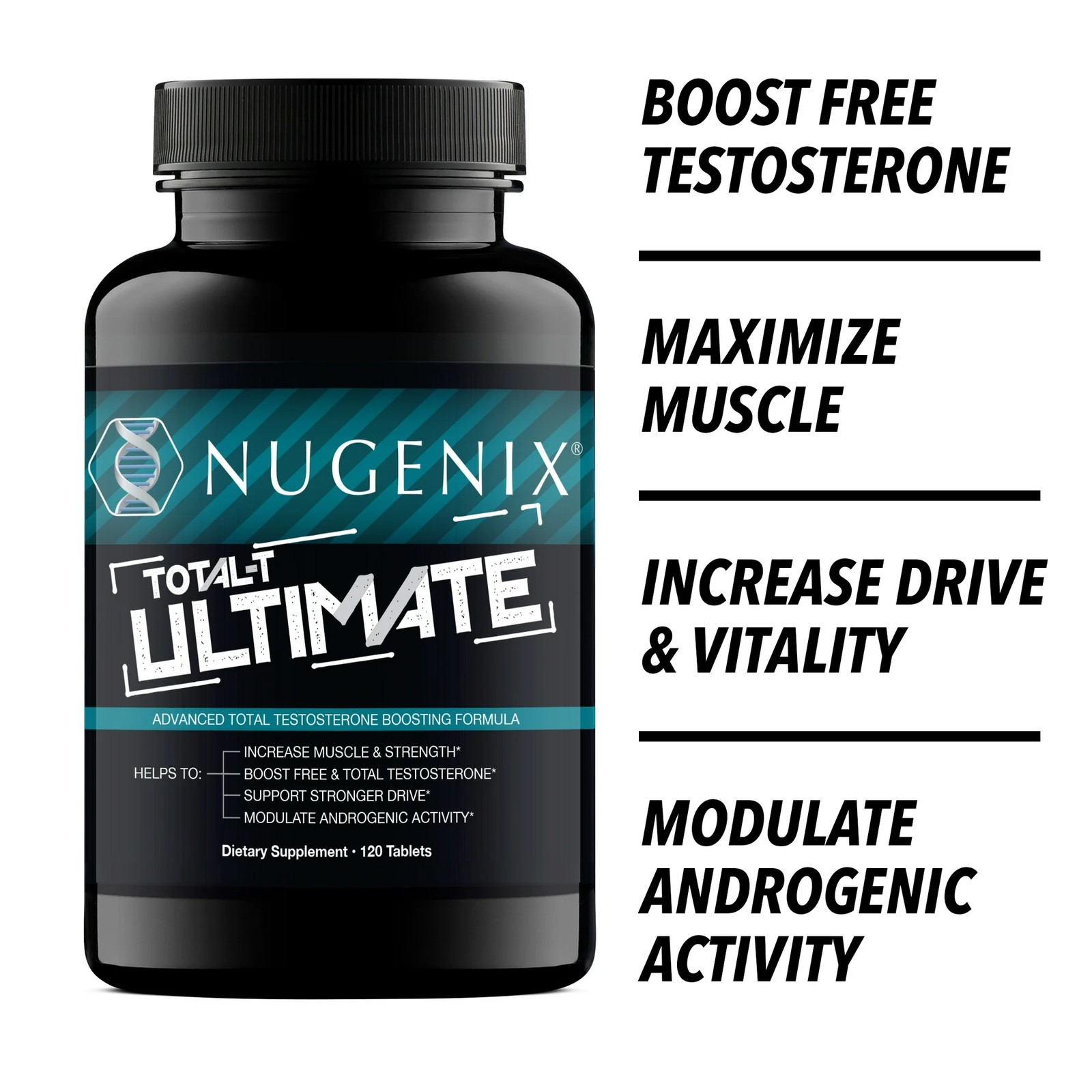 Nugenix Total-T Ultimate -Free and Total Testosterone Booster Supplement for Men
