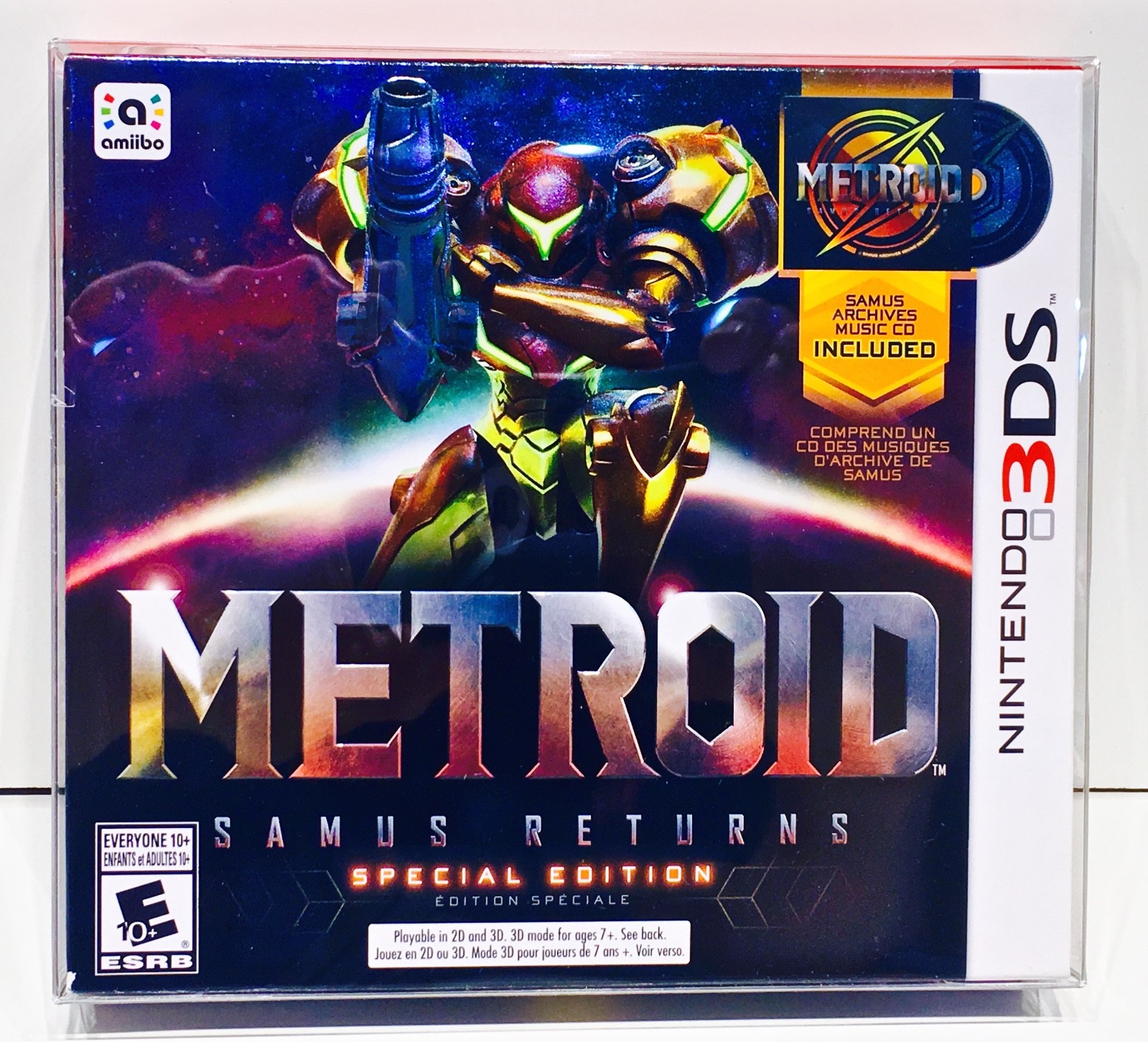 1 Box Protector for Metroid Samus Returns Special Edition Nintendo 3DS NTSC ONLY