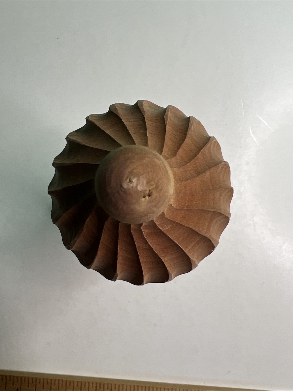 Vintage Hand Carved Wood Russian Bell Folk Art Souvenir 8.5 Inches