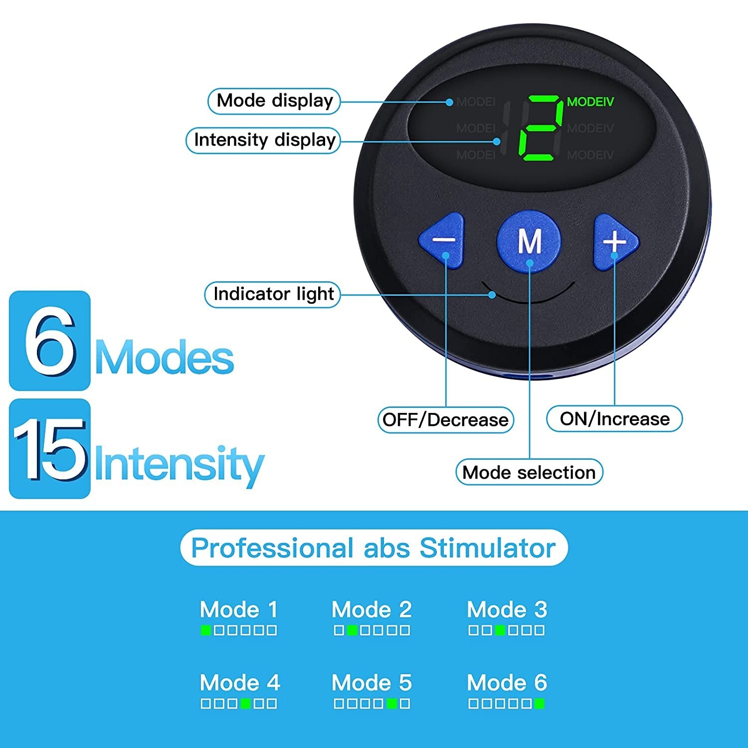 Abs Stimulator, Abdominal Toning Belt Workout Equipment Fitness Training Machine