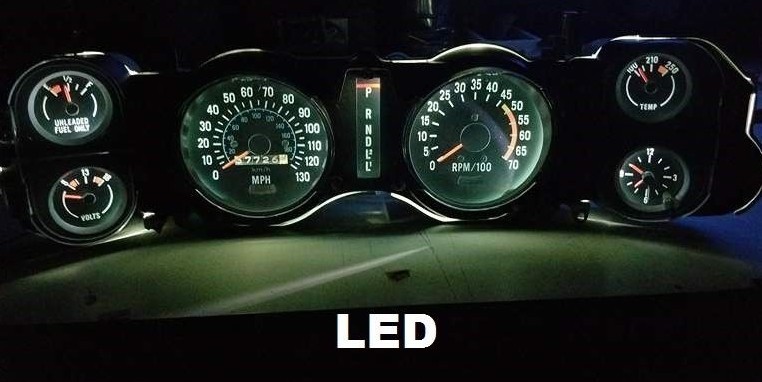 1970-1981 Chevy Camaro Gauge Instrument Cluster - Complete LED bulb upgrade!