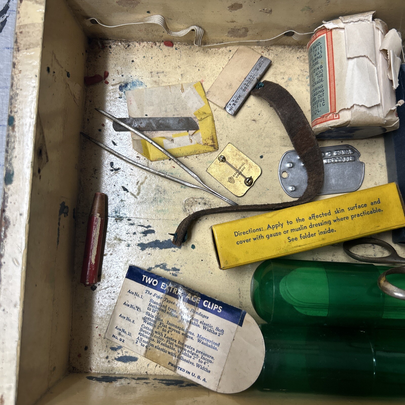 Vintage First Aid Kit for Emergency Use Only Medical Vintage