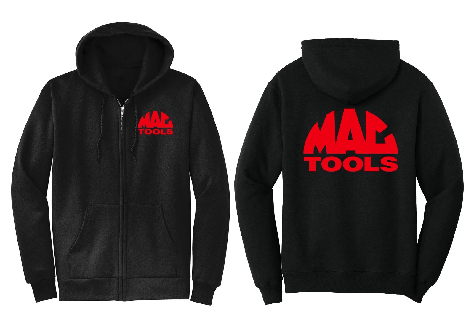 Mac Tools PRINTED Pullover or Zip Up Hoodie Sweatshirt Black Safety Green Pink