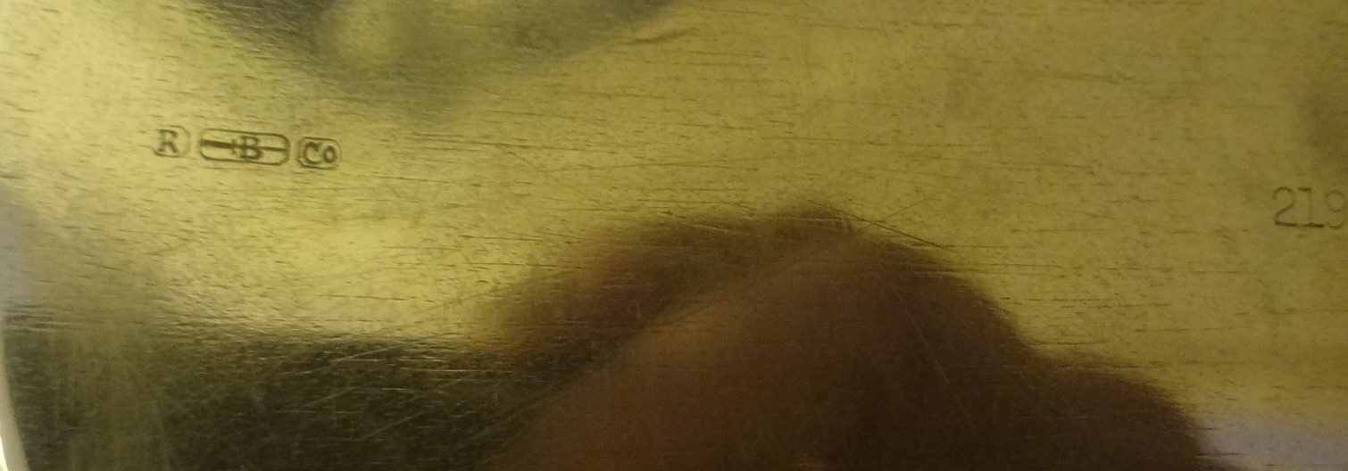 e1900's R. BLACKINTON & CO. sterling silver NURSERY RHYME BABY BOWL marked #219