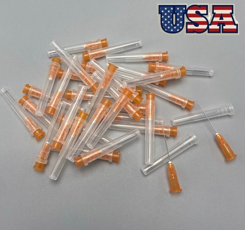 100pcs/Pack Dental Endo Irrigation Needle Syringe Tips Disposable 25G/27G/30G
