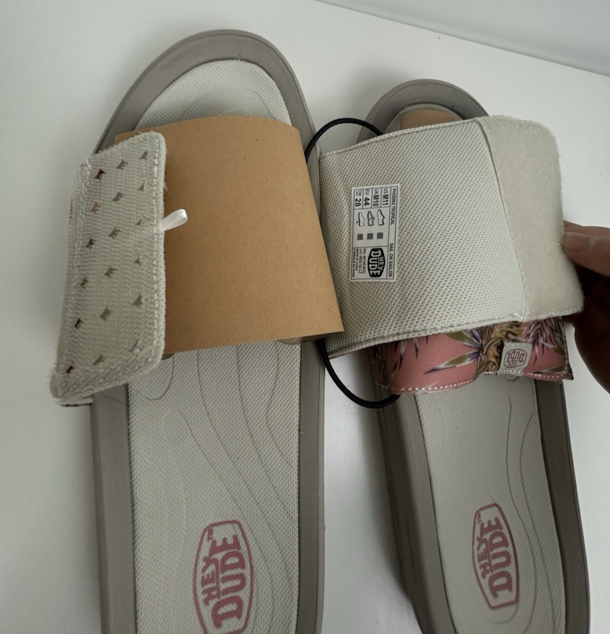 Hey Dude Phoenix Tropical Sandals Slides Men's Size 11 Sail on Sailor RARE NWT