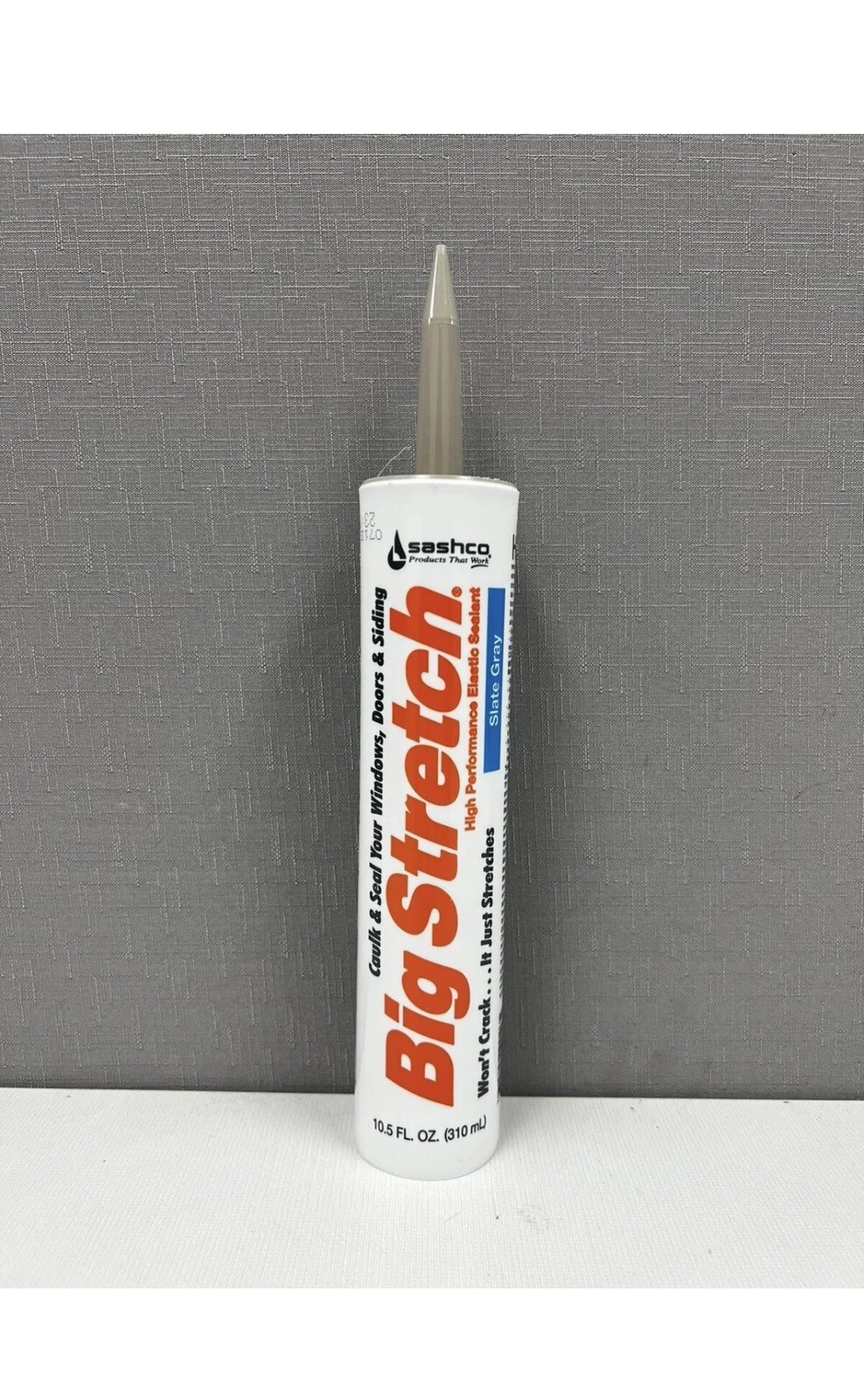 Sashco Caulk Big Stretch 12-Pack 10.5-oz Slate Gray Paintable Latex