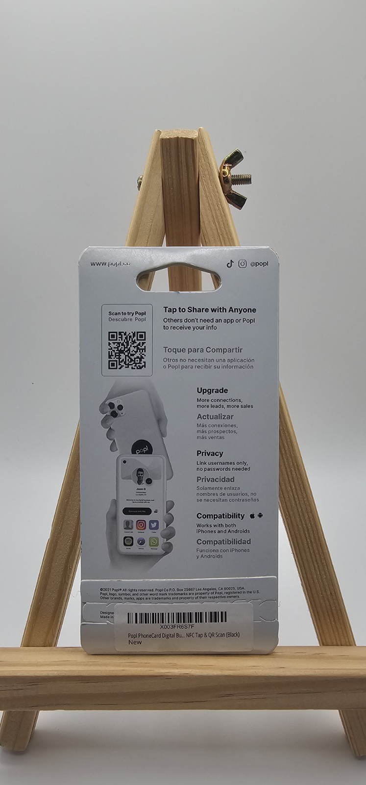 Popl Black Instantly Share Anything! Popl Direct