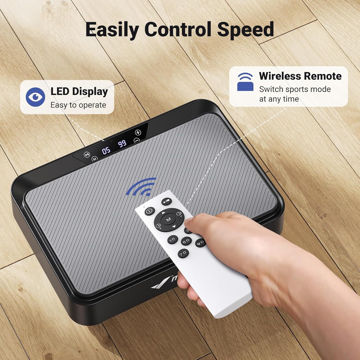 MERACH Vibration Plate Exercise Machine Whole Body Exercise Fitness Platform