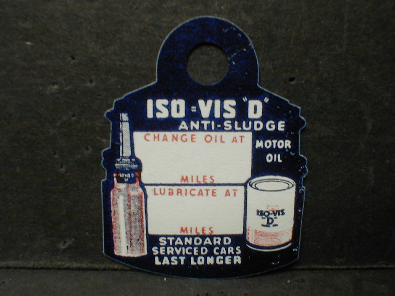 10 lot VINTAGE MOTOR OIL COMPANIES OIL CHANGE & LUBE DIPSTICK TAGS
