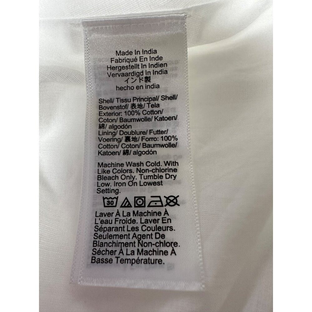 J.Crew Skirt Women L White Eyelet Scalloped Hem Mini Flared Cotton Old Money