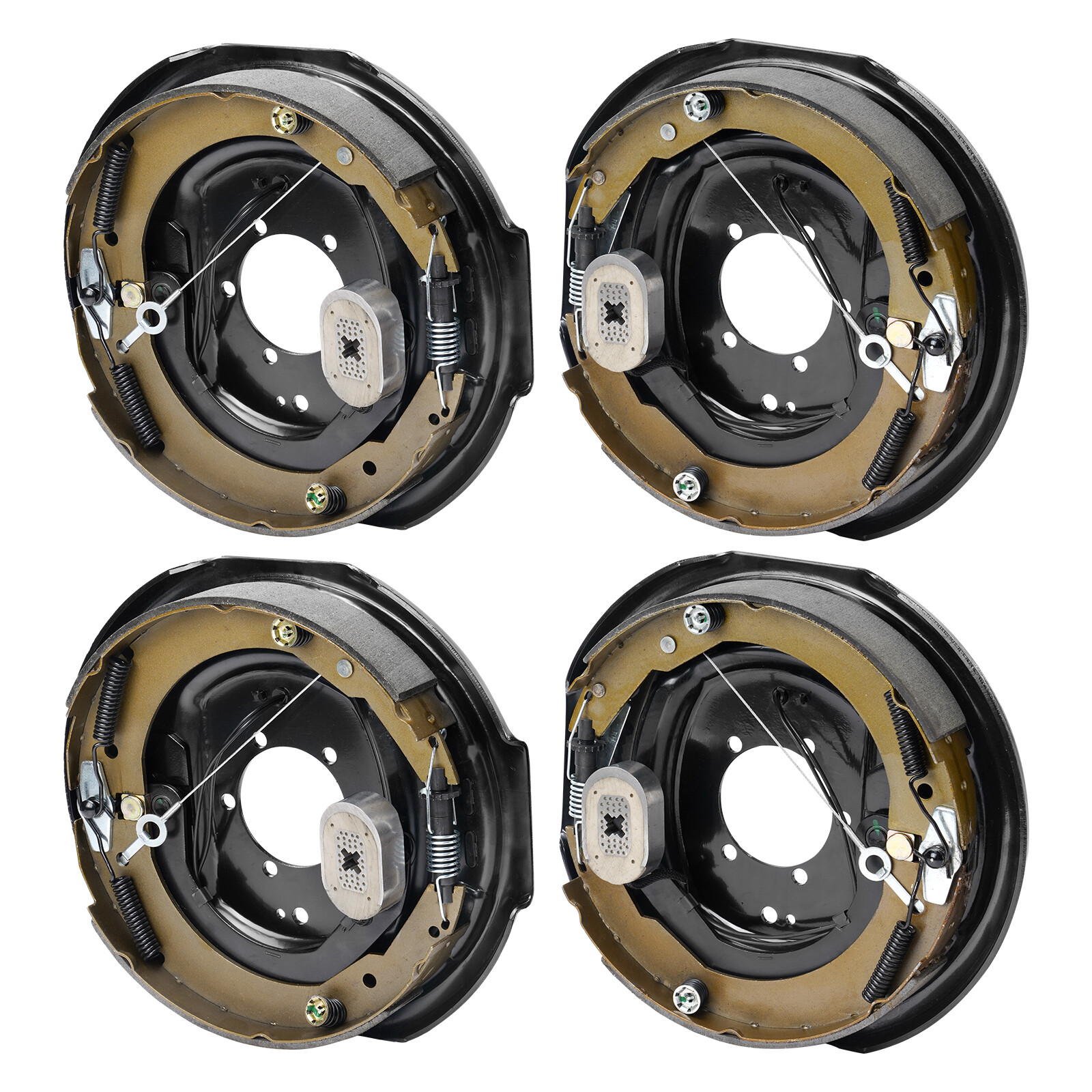 VEVOR Electric Trailer Brake 12" x 2" Self-Adjusting Assembly 2 Pairs 7000 lbs