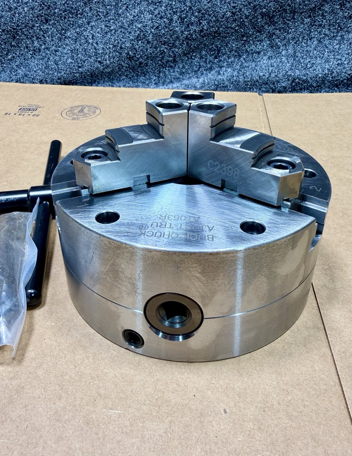 BUCK AT063RC 6" Inch 3 Jaw Manual Lathe Chuck Plain Back