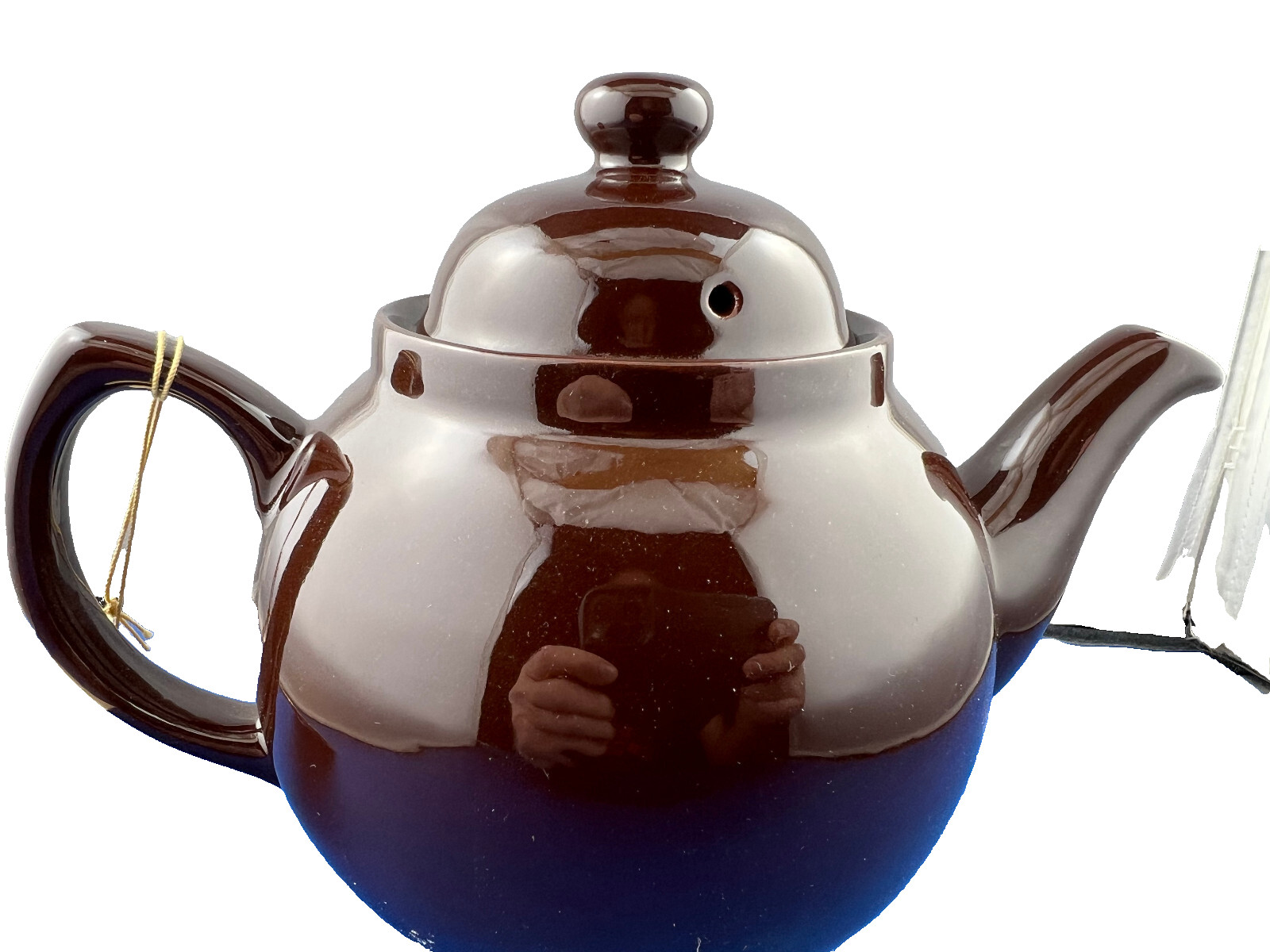 GENUINE BROWN BETTY, Red Clay, Rockingham Glaze, 4 Cup Tea Pot, MADE IN ENGLAND