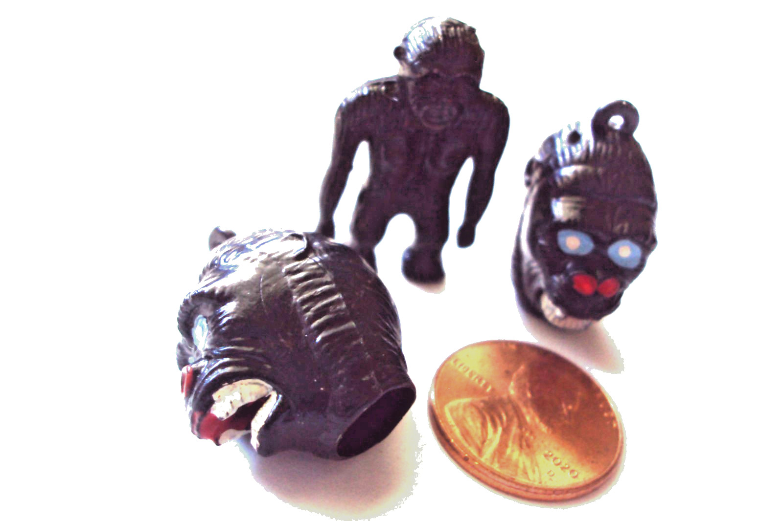 Vtg Gumball Charm Cracker Jack 60's HK KING KONG/ GRANDSON OF KONG vending toy