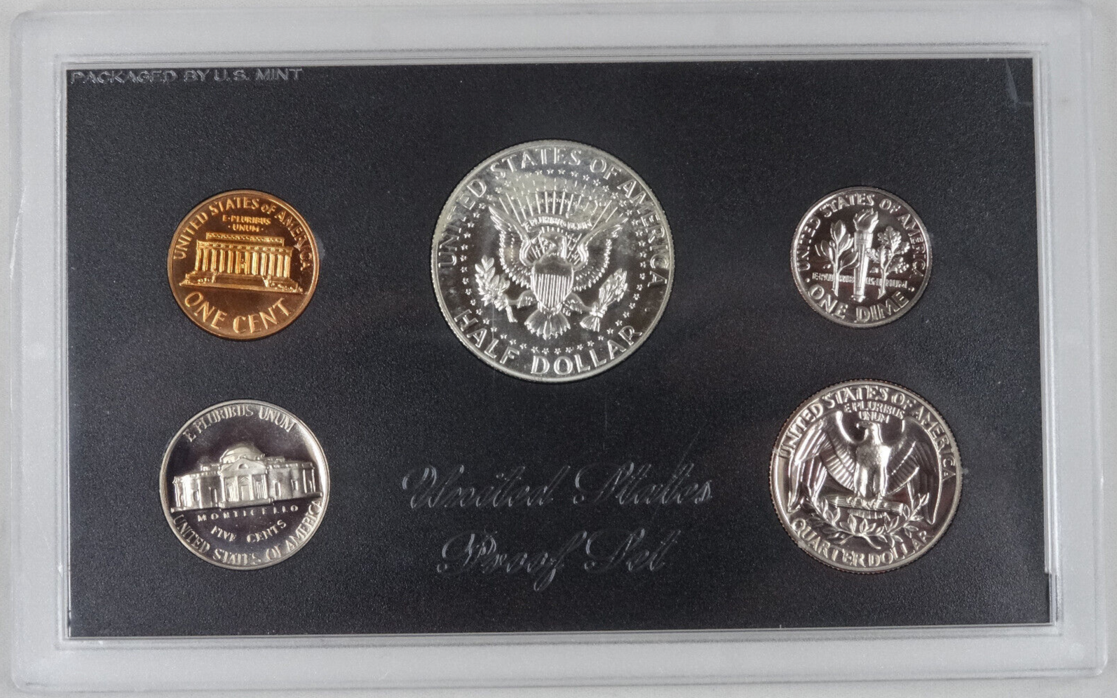 1968-S US Mint Proof Set with Box OGP 5 Coins 40% Silver Kennedy