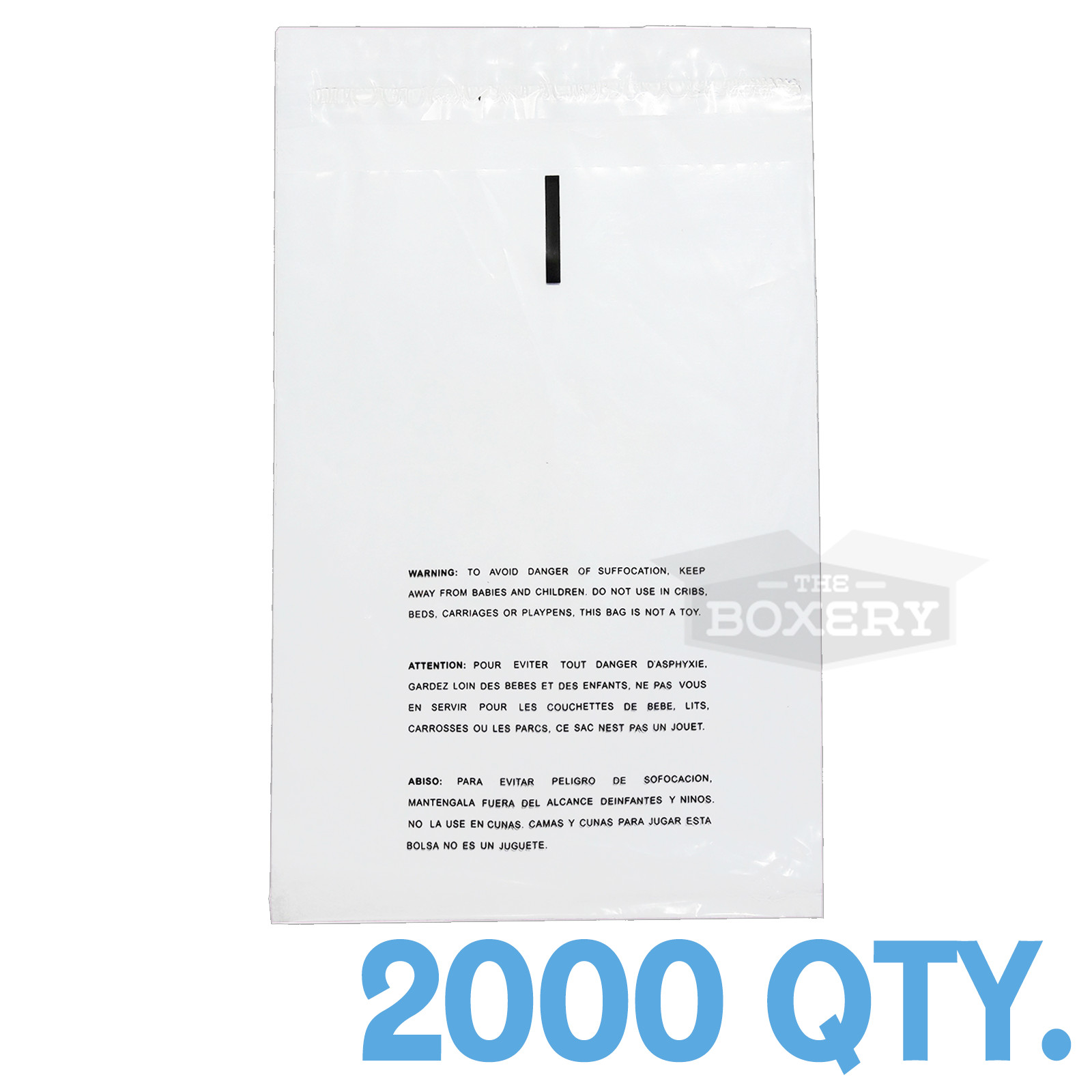 2000 9x12 Self Seal Suffocation Warning Clear Poly Bags 1.5 mil Free Shipping