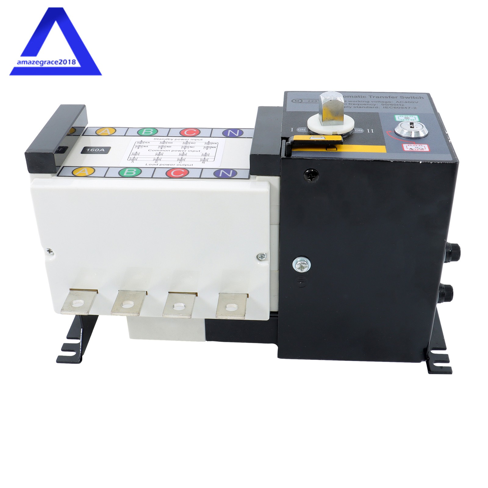 1PC Industrial Automatic Transfer Switch 160A 4P 110/220V Grid to AC Generator