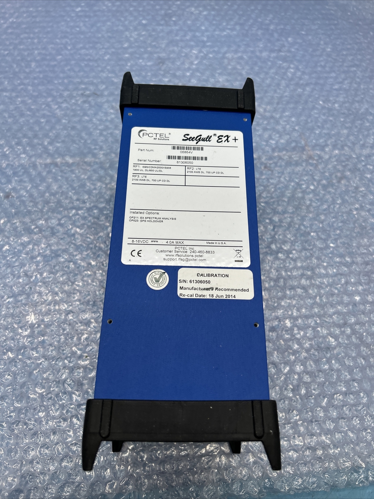 PCTel SEEGULL EX+ Scanning Receiver with Options OP211 OP523 06864V