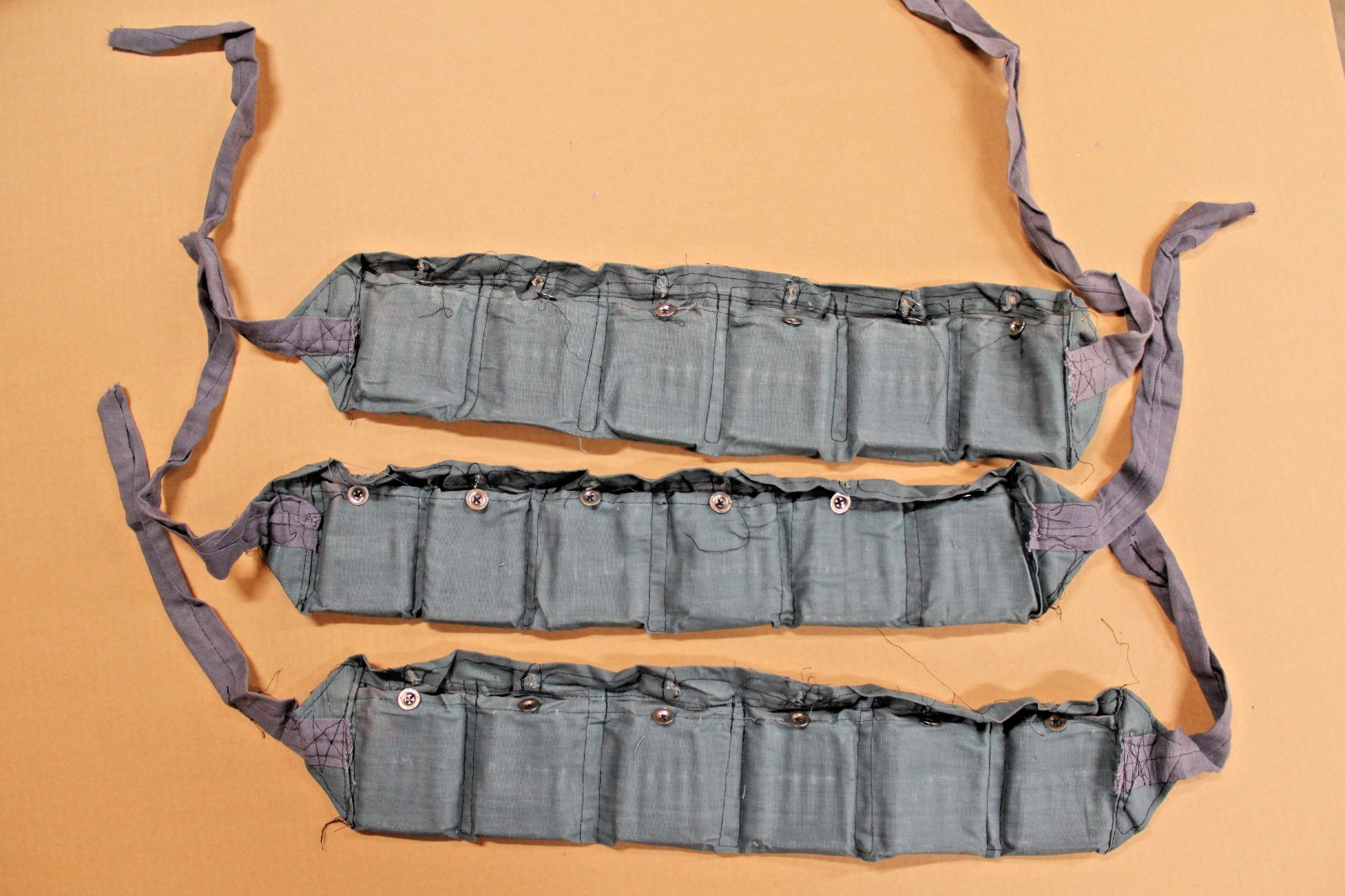 3 cloth bandoliers for 8mm Mauser  #BINR11