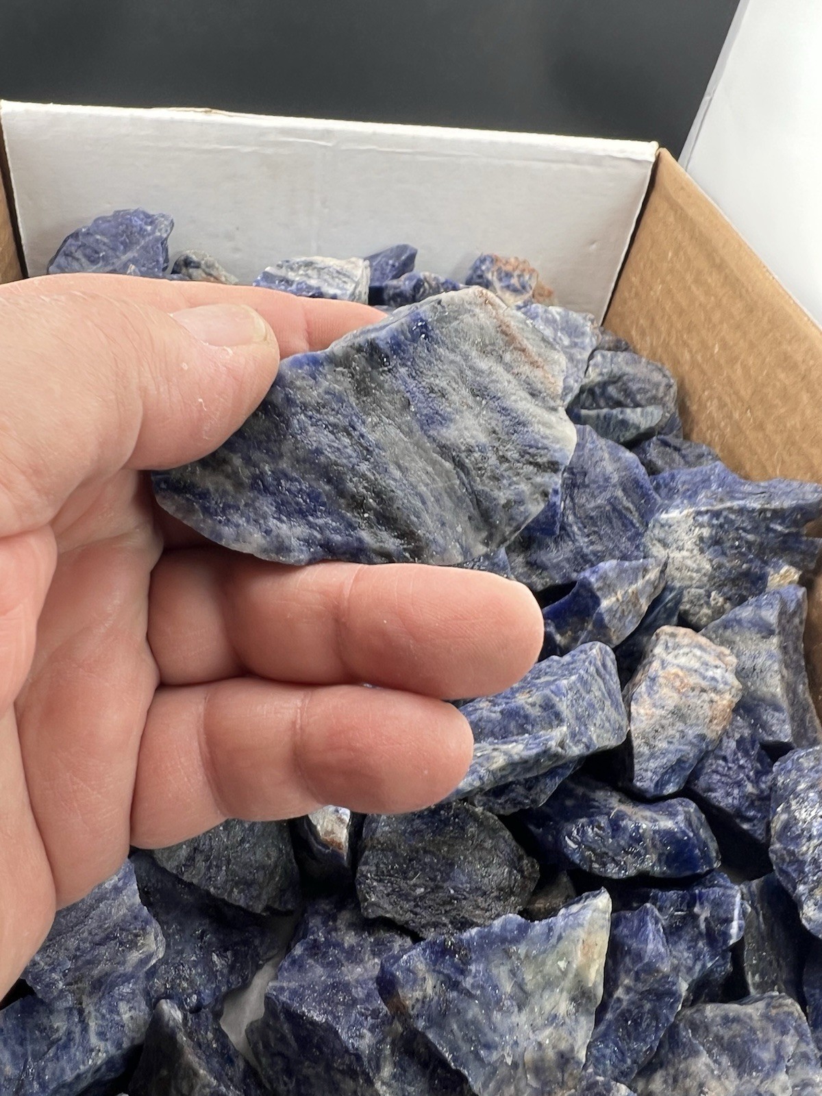 Rough Blue-Violet Sodalite Lapidary Grade or as Display 1 pound+