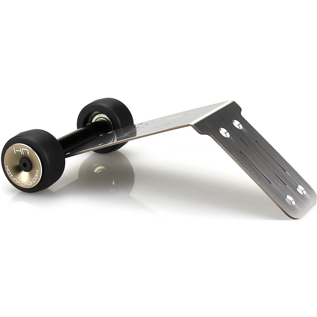 Hot Racing AMN133K HD Bearing Skid Plate Wheelie Bar - MINI Kraton