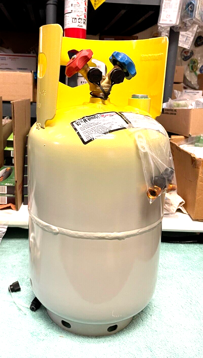 Refrigerant Tank Recovery, Manchester, 30 Lb. Date Code 04/28, High Pressure 410