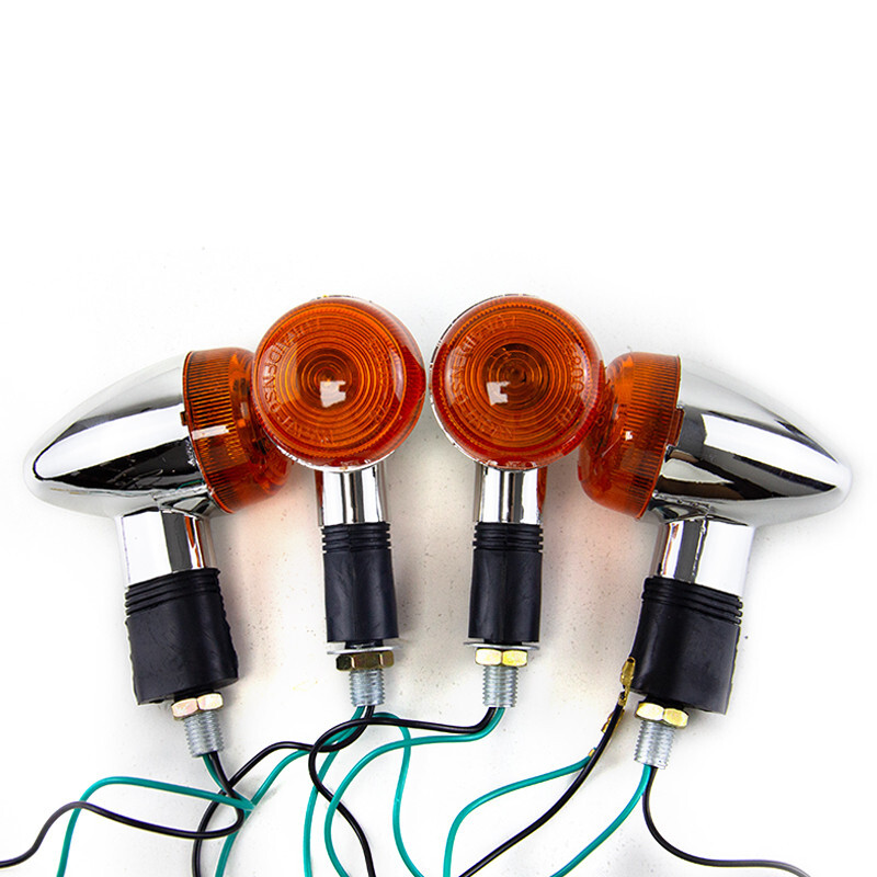 4pcs Amber Turn Signal Lights for Suzuki Boulevard C109R C50 C90 S 40 50 83