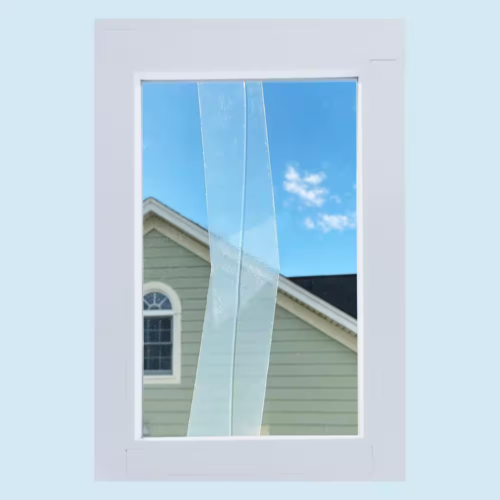 2 In. X 100 Ft. Interior/Exterior Clear Plastic Weather Seal Tape