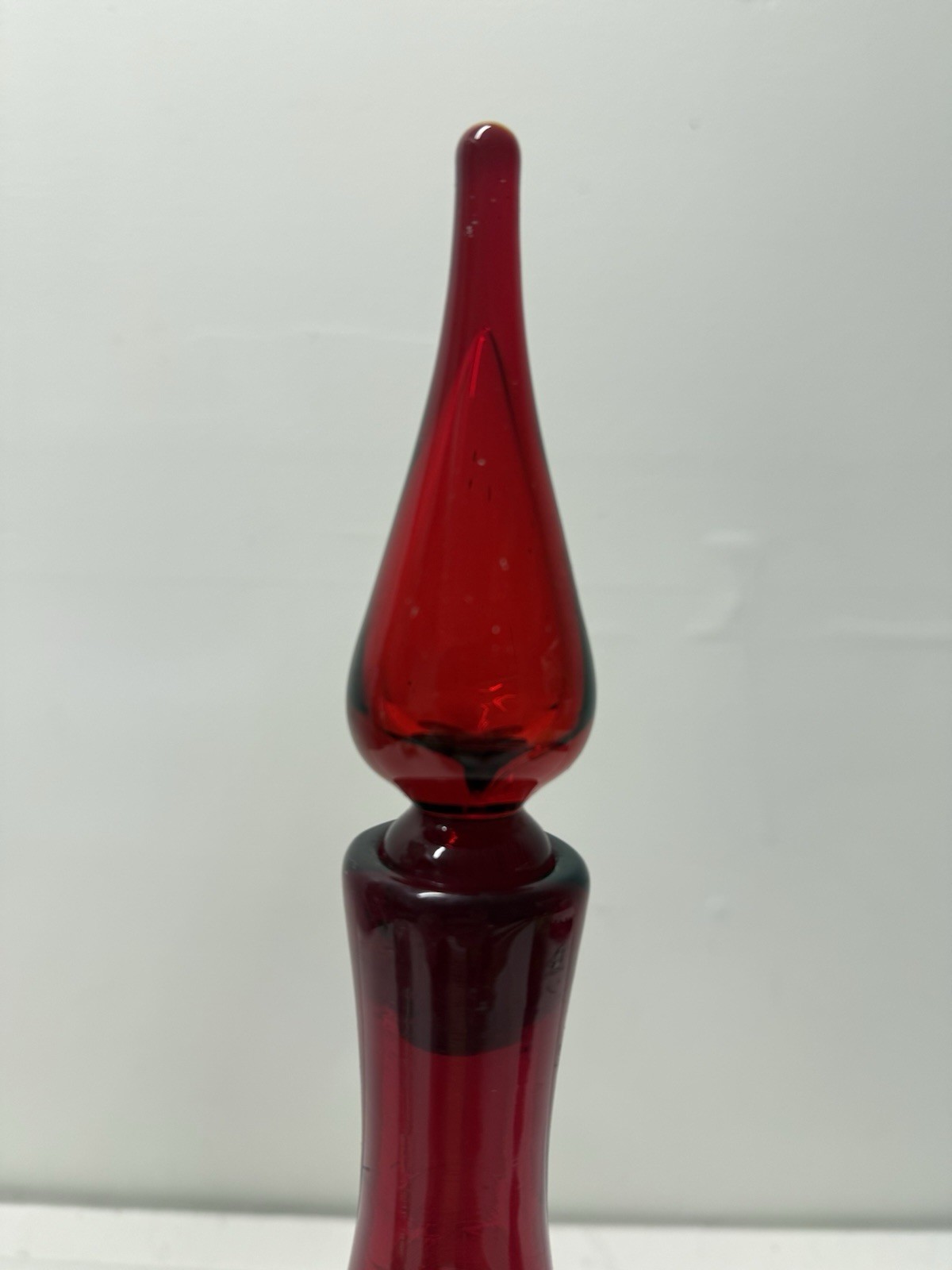 Mid Century Modern Blenko #920M Ruby Red decanter. Anderson 🐝