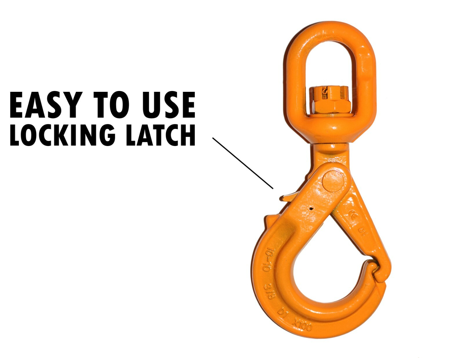 3/8 X 100 Winch Cable Self Locking Swivel Hook Tow Truck Wrecker Flatbed