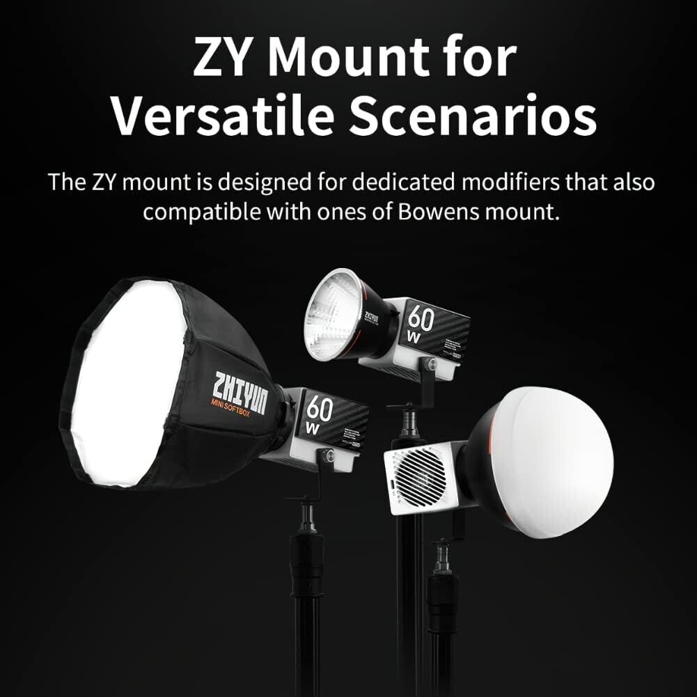 Zhiyun Molus G60 60W Protable COB Led Video Light Bi-Color Photography Light