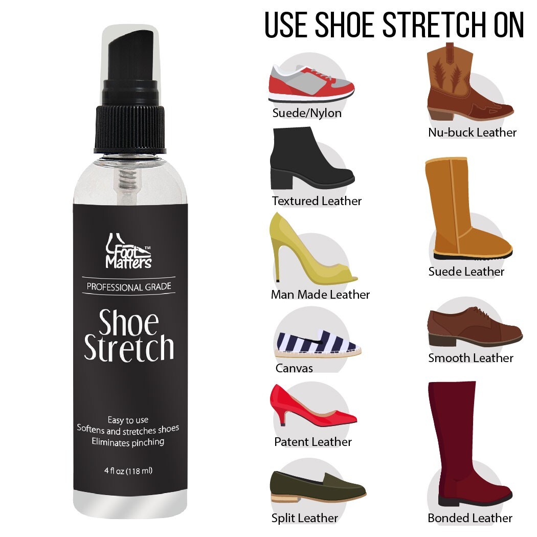 FOOTMATTERS Professional Boot & Shoe Stretch Spray – 4 oz