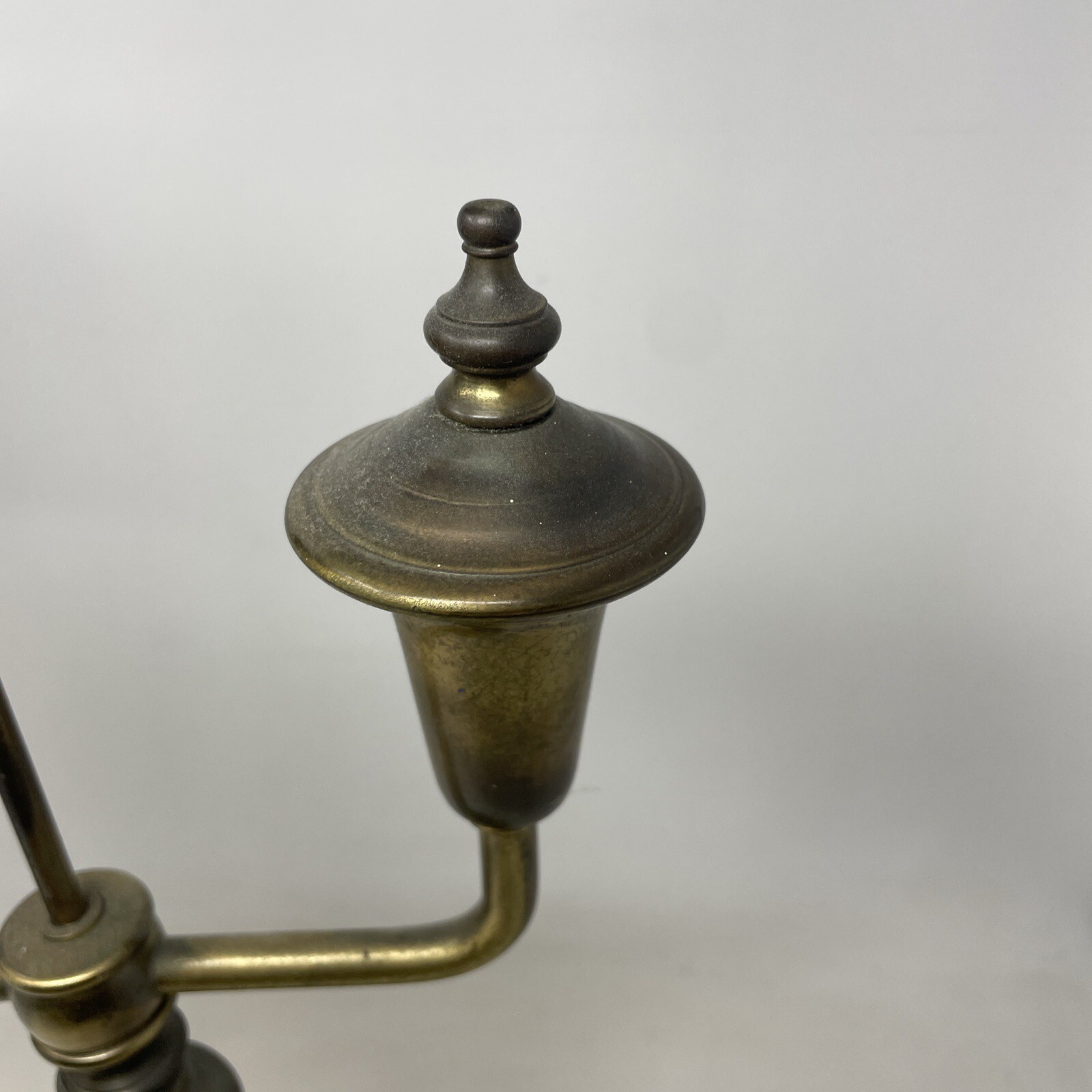 Vintage Mid-Century Modern Metal Student Table Desk Lamp Hollywood Regency