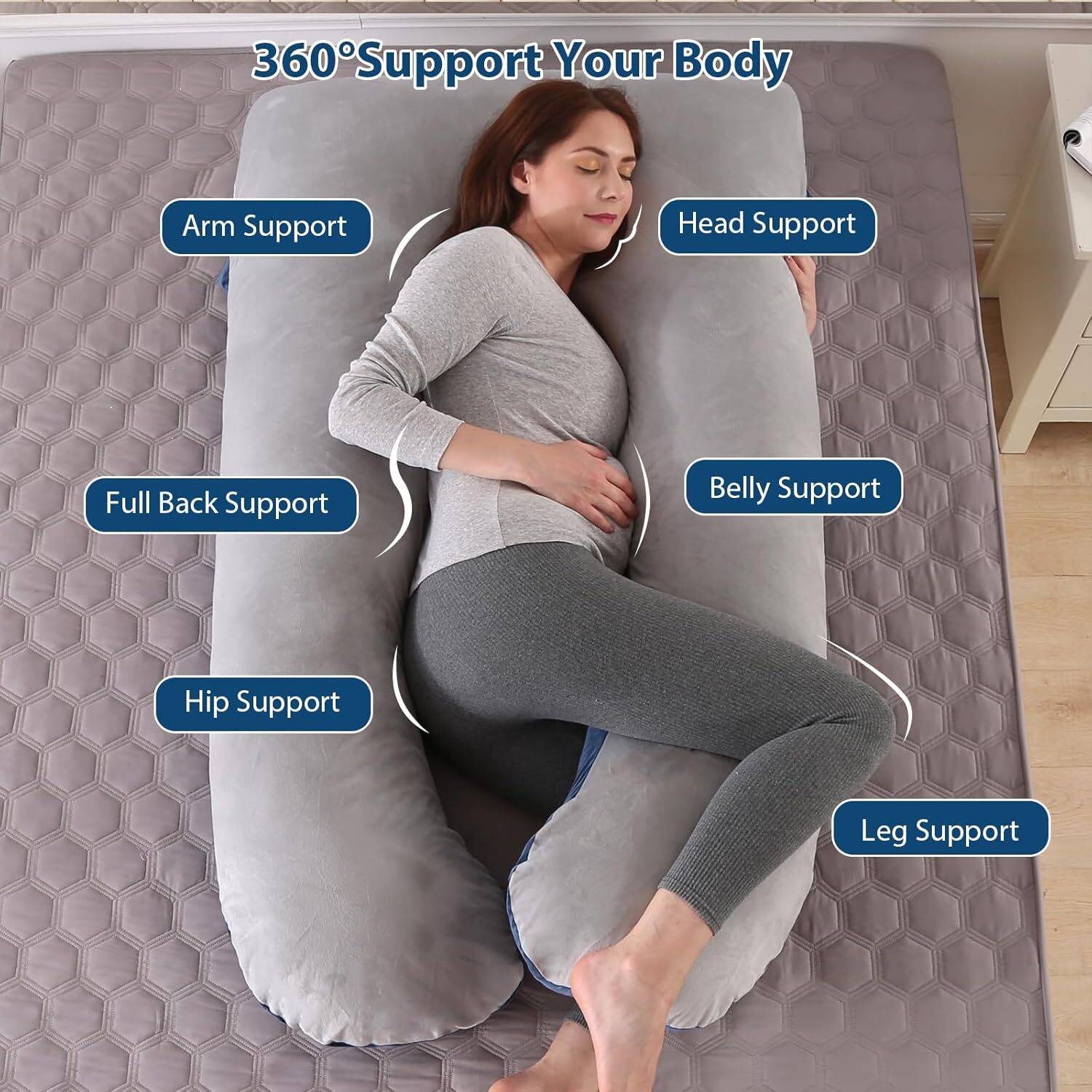 Pregnancy Pillows U Shaped Full Body Maternity Pillow for Pregnant Support
