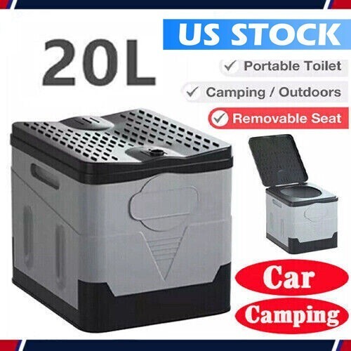 ⭐20L Portable Folding Toilet Car Outdoor Travel Potty for Camping Hiking Beach