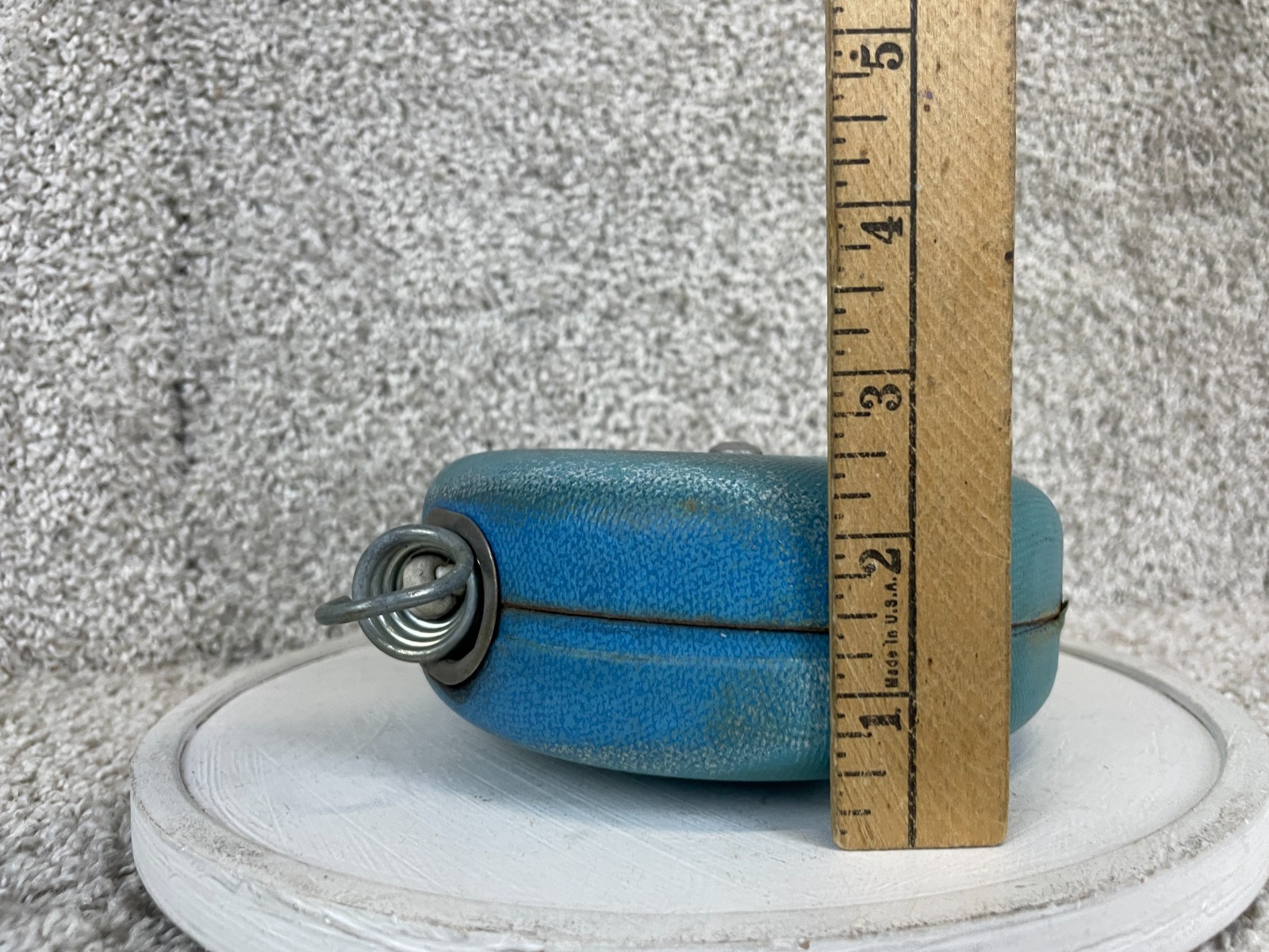 Vintage Cordomatic Clothesline Retractable Wall Mounted Blue