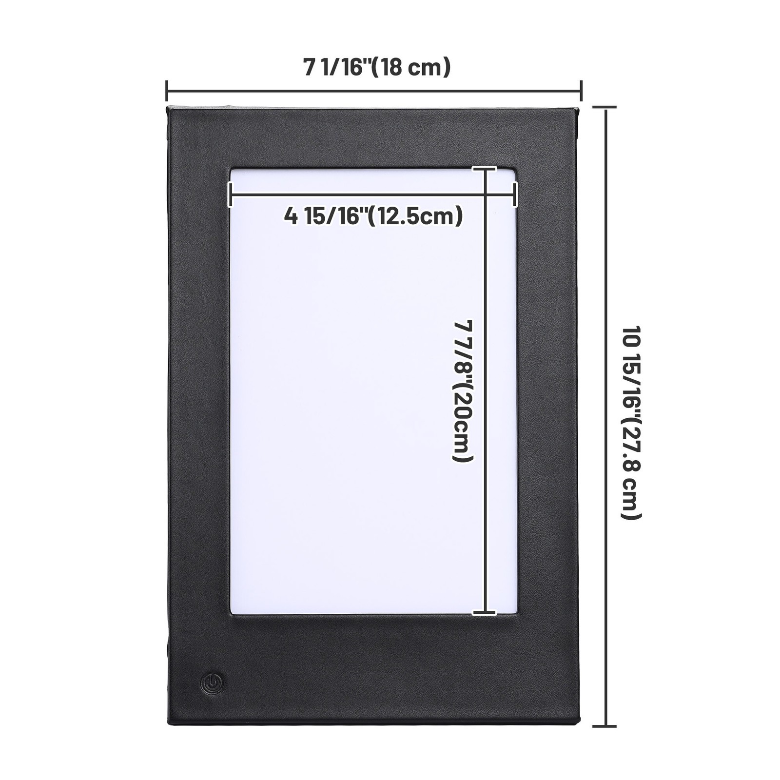 WeChef LED Backlit Menu Holder Cover Table Tent 4 Pack Fits A5 Size 6.3"x9.4"