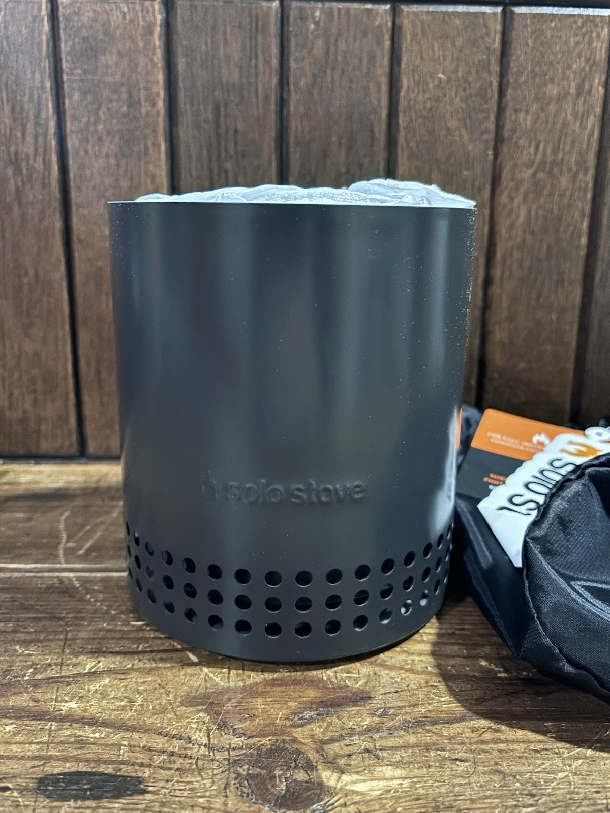 Solo Stove Mesa Outdoor Smokeless Tabletop Fire Pit Ash Color Open Box