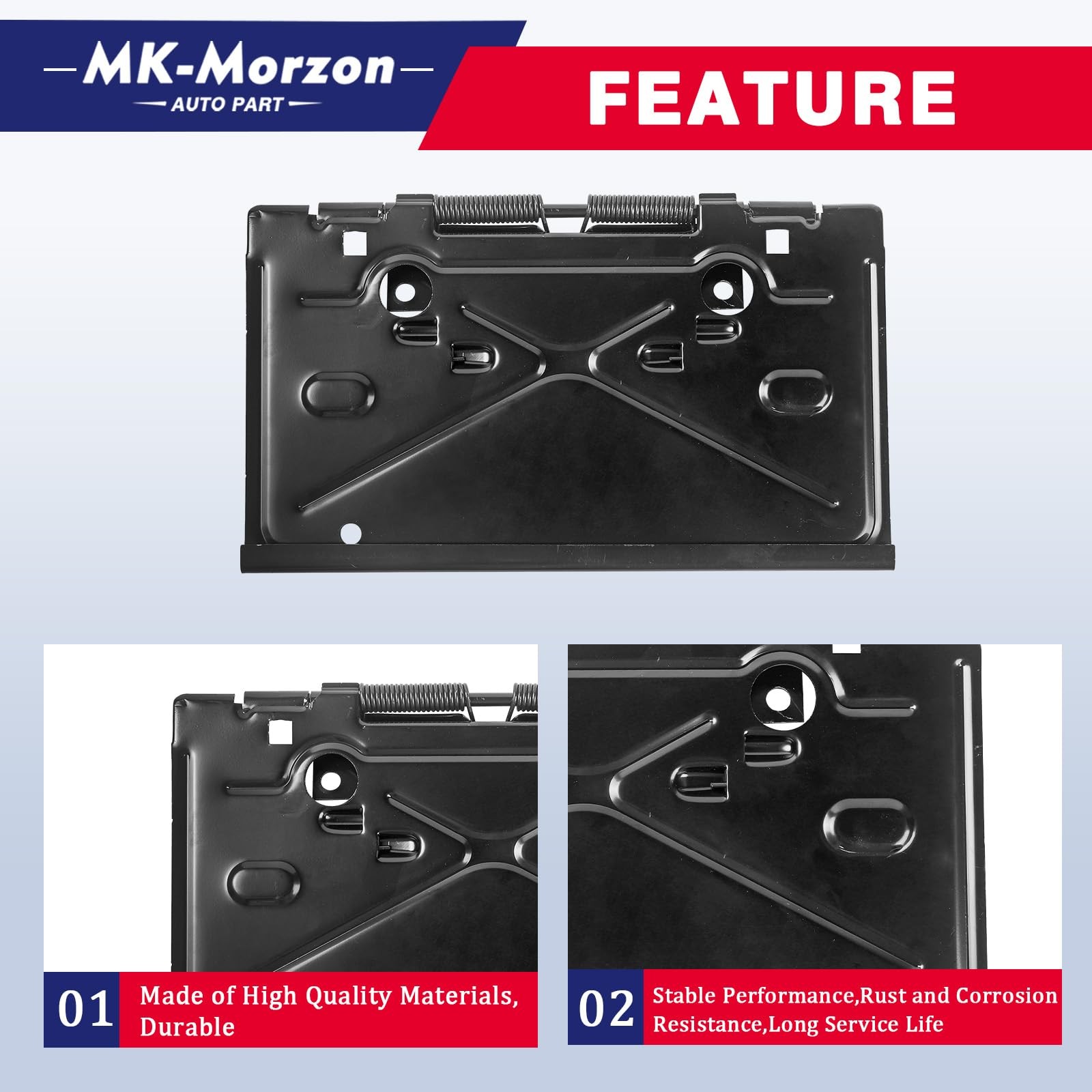 Rear License Plate Bracket w/ Hinge for 1968-1972 Chevy Impala Chevelle Camaro